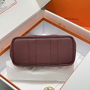 Colestore Hermes Neo Garden 23 bag in Red H Viking canvas and Negonda calfskin 23x16x10cm - 4