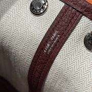 Colestore Hermes Neo Garden 23 bag in Red H Viking canvas and Negonda calfskin 23x16x10cm - 3