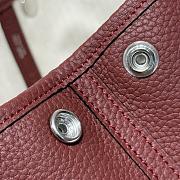 Colestore Hermes Neo Garden 23 bag in Red H Viking canvas and Negonda calfskin 23x16x10cm - 2