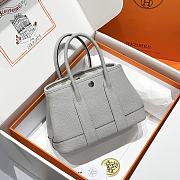 Colestore Hermes Neo Garden 23 bag in Grey H Viking canvas and Negonda calfskin 23x16x10cm - 1