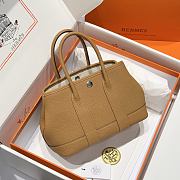 	 Colestore Hermes Neo Garden 23 bag in Biscuit  H Viking canvas and Negonda calfskin 23x16x10cm - 1