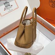 	 Colestore Hermes Neo Garden 23 bag in Biscuit  H Viking canvas and Negonda calfskin 23x16x10cm - 3