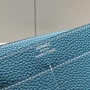 Colestore  Hermes Dogon Duo wallet in Blue Jean Togo calfskin 20.1x12.5x0.4cm - 4