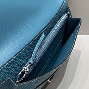 Colestore  Hermes Dogon Duo wallet in Blue Jean Togo calfskin 20.1x12.5x0.4cm - 2
