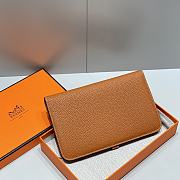 	 Colestore Hermes Dogon Duo wallet in Orange Togo calfskin 20.1x12.5x0.4cm - 4