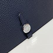 	 Colestore Hermes Dogon Duo wallet in Navy Blue Togo calfskin 20.1x12.5x0.4cm - 4
