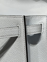 Colestore Hermes Mini Kelly II Crossbody bag in Casaque Bleu Glacier / Bleu Brume Epsom Leather Palladium hardware 19cm - 3