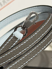 Colestore Hermes Mini Kelly II Crossbody bag in Casaque Bleu Glacier / Bleu Brume Epsom Leather Palladium hardware 19cm - 2