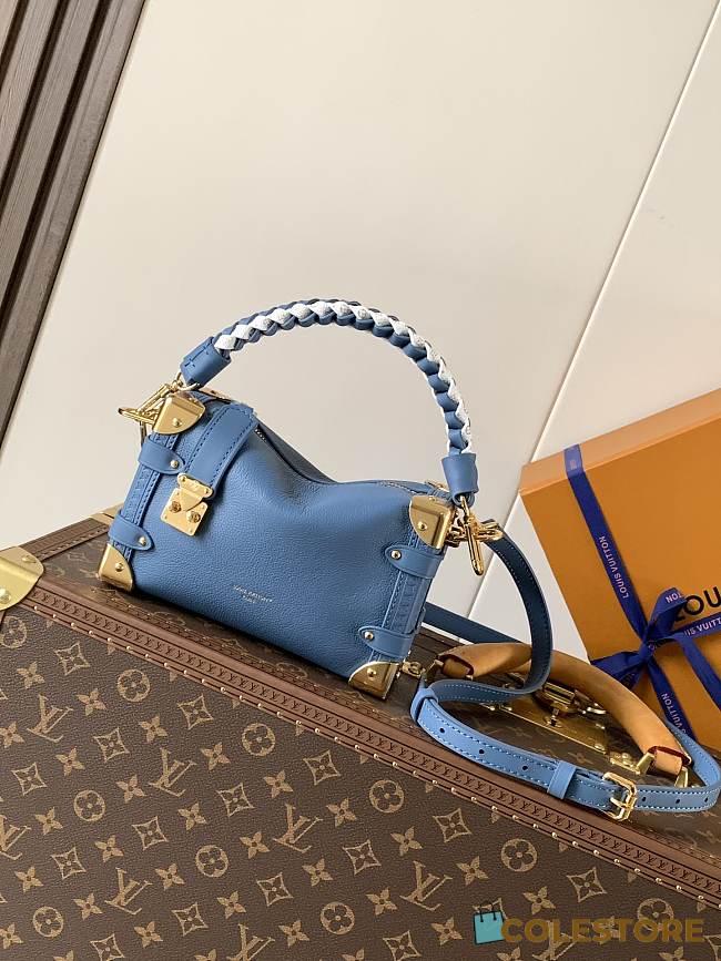 Colestore Louis Vuitton Side Trunk PM Blue Jeans M27436 19 x 12.5 x 7.5 cm - 1