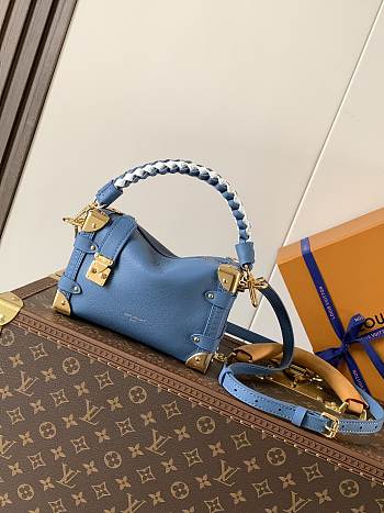 Colestore Louis Vuitton Side Trunk PM Blue Jeans M27436 19 x 12.5 x 7.5 cm