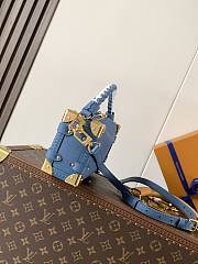 Colestore Louis Vuitton Side Trunk PM Blue Jeans M27436 19 x 12.5 x 7.5 cm - 2