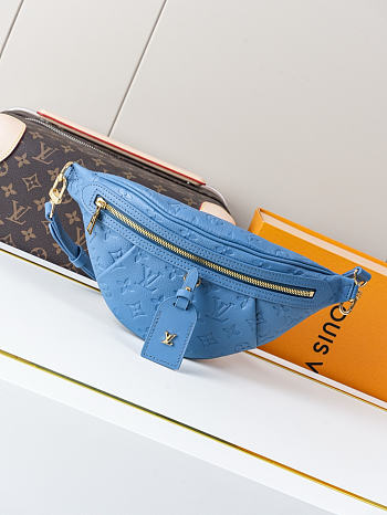 Colestore Louis Vuitton High Rise PM Monogram Empreinte Denim Blue M28356 31 x 15 x 6cm