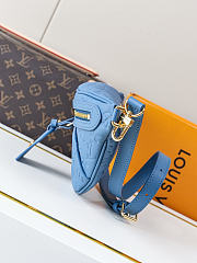 Colestore Louis Vuitton High Rise PM Monogram Empreinte Denim Blue M28356 31 x 15 x 6cm - 6