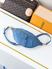 Colestore Louis Vuitton High Rise PM Monogram Empreinte Denim Blue M28356 31 x 15 x 6cm - 3