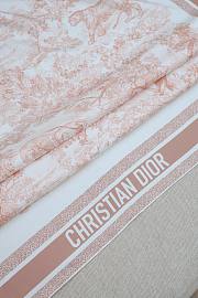 Colestore Dior Toile de Jouy Sauvage 90 Square Scarf Ivory and Pink Silk Twill - 2