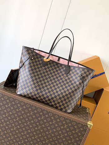 Colestore Louis Vuitton Neverfull GM Damier Ebene Rose Ballerine 39 x 32 x 19 cm