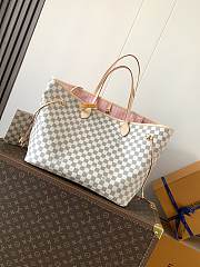 Colestore Louis Vuitton Neverfull GM Damier Azur Canvas Rose Ballerine 39 x 32 x 19 cm - 1
