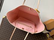 Colestore Louis Vuitton Neverfull GM Damier Azur Canvas Rose Ballerine 39 x 32 x 19 cm - 6