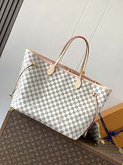 Colestore Louis Vuitton Neverfull GM Damier Azur Canvas Rose Ballerine 39 x 32 x 19 cm - 3