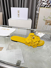 Colestore Dior Bloom Slide Dior Buttercup Embroidered Lambskin - 6