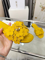 Colestore Dior Bloom Slide Dior Buttercup Embroidered Lambskin - 5