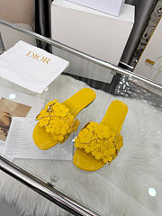 Colestore Dior Bloom Slide Dior Buttercup Embroidered Lambskin - 3