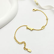 Colestore Dior CD Bow Bracelet Gold-Finish Metal and Crystal - 6