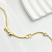 Colestore Dior CD Bow Bracelet Gold-Finish Metal and Crystal - 4