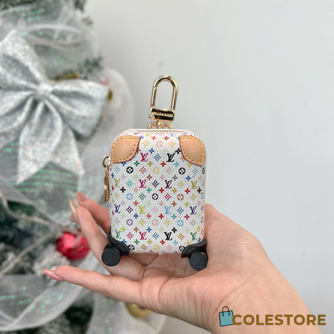 Colestore Louis vuitton LV x TM Horizon Airpod Case Bag Charm White 8×6×3cm - 1