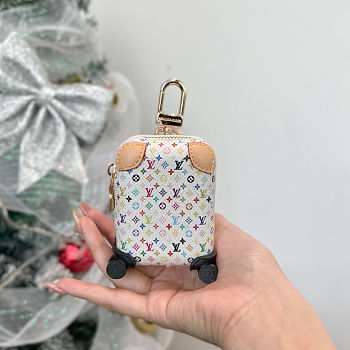 Colestore Louis vuitton LV x TM Horizon Airpod Case Bag Charm White 8×6×3cm