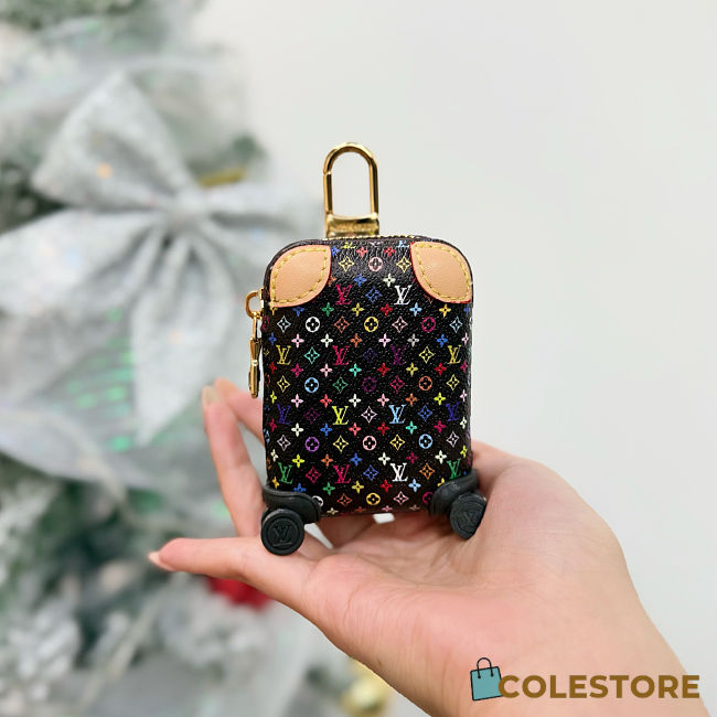 Colestore Louis vuitton LV x TM Horizon Airpod Case Bag Charm Black 8×6×3cm - 1