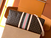 Colestore Louis Vuitton Keepall Bandoulière 55 Mon Monogram Light Pink, Light Green 55 x 31 x 26 cm - 6