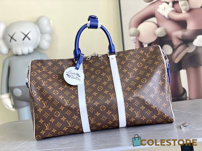 Colestore Louis Vuitton Keepall Bandoulière 50  Classic Blue and White 50 x 29 x 23 cm - 1