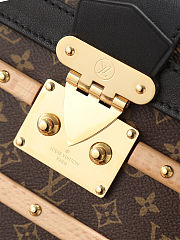 Colestore Louis Vuitton Brown Mini Monogram Coated Canvas Wood and Black Leather Trianon PM Gold Hardware 21 x 18 x 11cm - 5