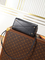Colestore Louis Vuitton Brown Mini Monogram Coated Canvas Wood and Black Leather Trianon PM Gold Hardware 21 x 18 x 11cm - 4
