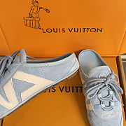 Colestore Louis Vuitton LV Sneakerina Open Back Sky Blue Suede  - 6