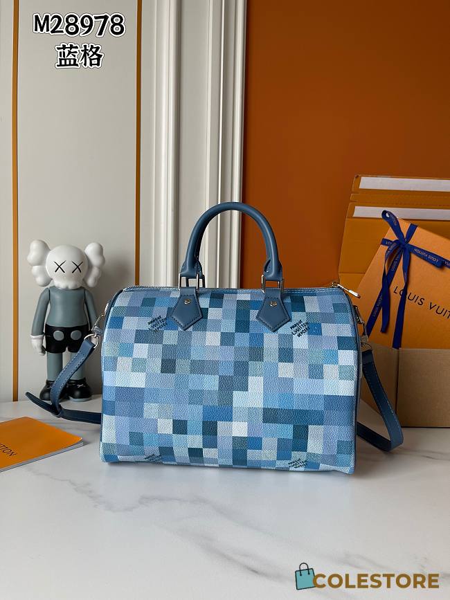 Colestore Louis Vuitton Speedy 30 Bandoulière Damoflage Indigo Blue 34 x 22 x 19 cm - 1