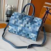 Colestore Louis Vuitton Speedy 30 Bandoulière Damoflage Indigo Blue 34 x 22 x 19 cm - 2