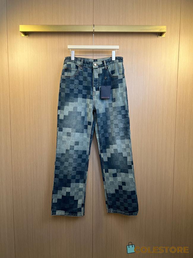 Colestore Louis Vuitton Damier Denim Skate Pants - 1