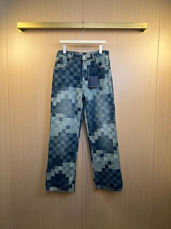 Colestore Louis Vuitton Damier Denim Skate Pants