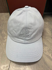 Colestore Loro Piana Light Blue Fabric Baseball Cap - 5
