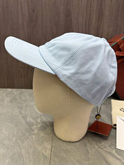 Colestore Loro Piana Light Blue Fabric Baseball Cap - 2