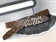 Colestore Louis Vuitton LV Script 30mm Belt Black - 1