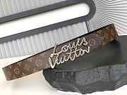 Colestore Louis Vuitton LV Script 30mm Belt Black - 2