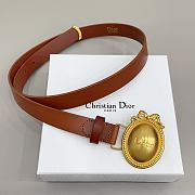 Colestore Dior Médaillon Belt Brown Calfskin, 25 MM - 6