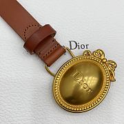 Colestore Dior Médaillon Belt Brown Calfskin, 25 MM - 2