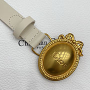 Colestore Dior Médaillon Belt Craie Smooth Calfskin, 25 MM - 5