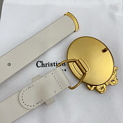 Colestore Dior Médaillon Belt Craie Smooth Calfskin, 25 MM - 3