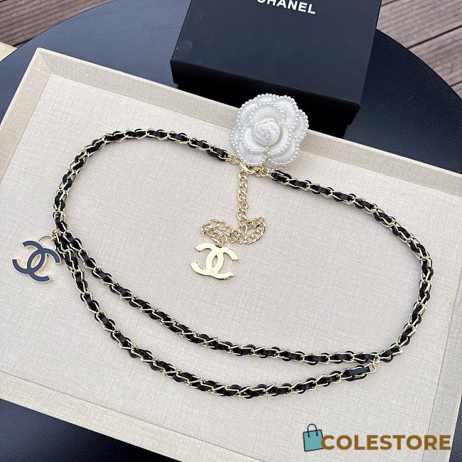 Colestore Chanel Chain Belt   Metal, Lambskin & Resin  Golden & Black - 1