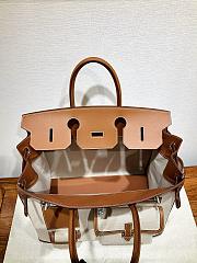 Colestore Hermes Cargo HAC Birkin 40 Gold Box and Toile Palladium Hardware 40x38x25cm - 2